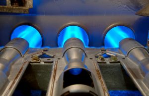 Blue gas burners
