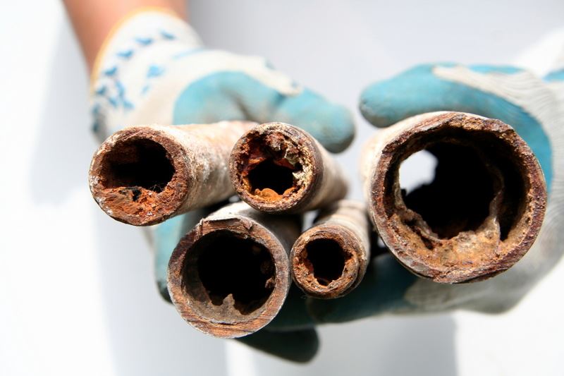 Corroded pipes